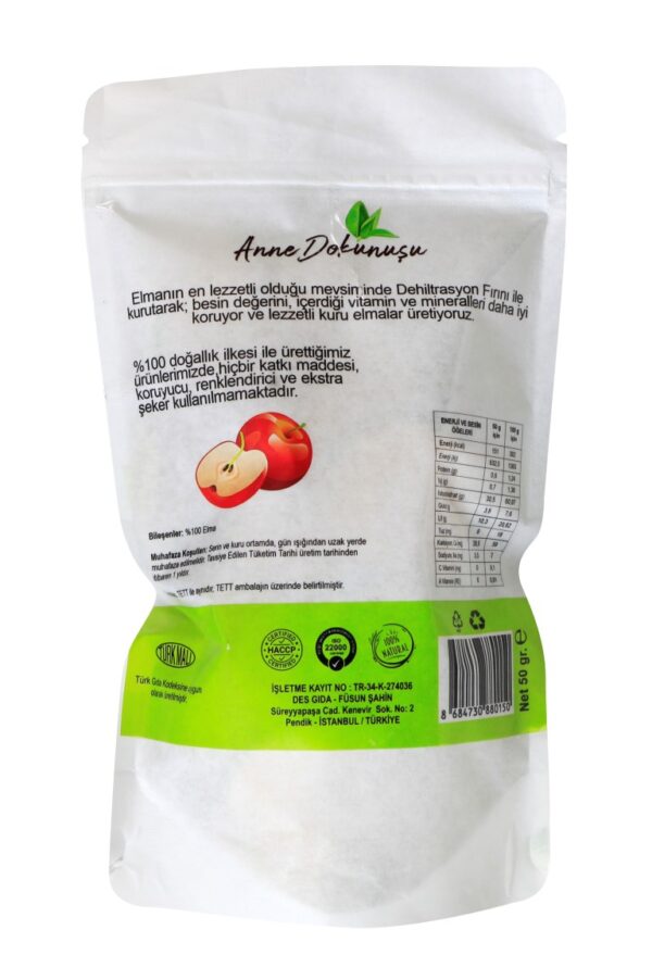 Kurutulmuş Elma - 30 Gr Paket - Görsel 2